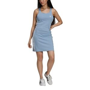 Large, Powder Blue, Adidas Racerback Dress